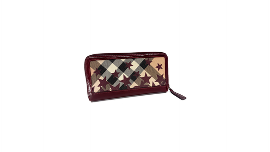 Burberry Supernova Check Stars Large Wallet