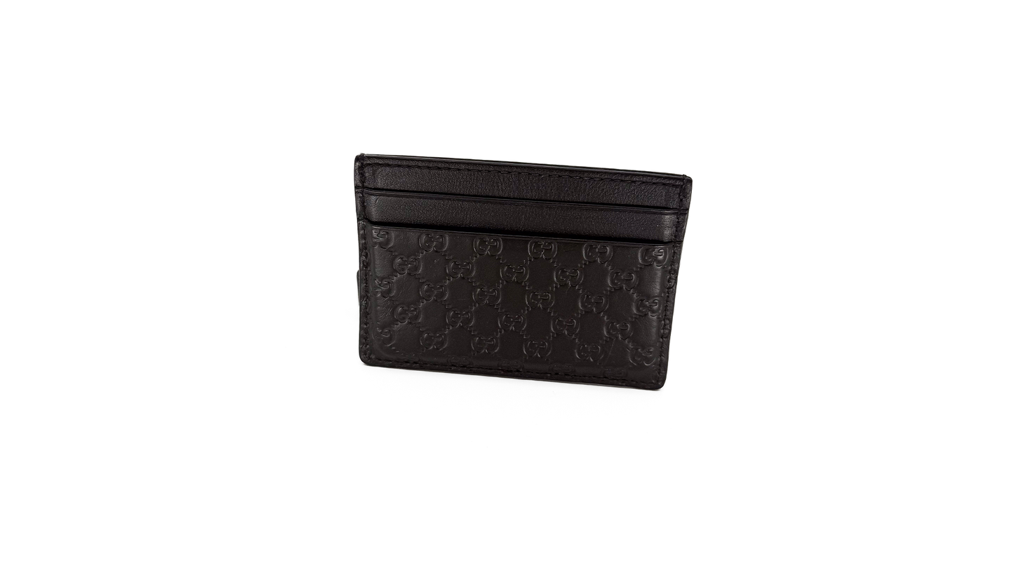 Gucci micro guccissima leather card holder