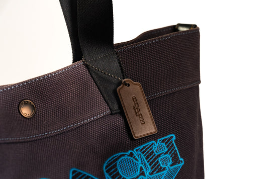 Coach Tote bag 38 with art school graphic