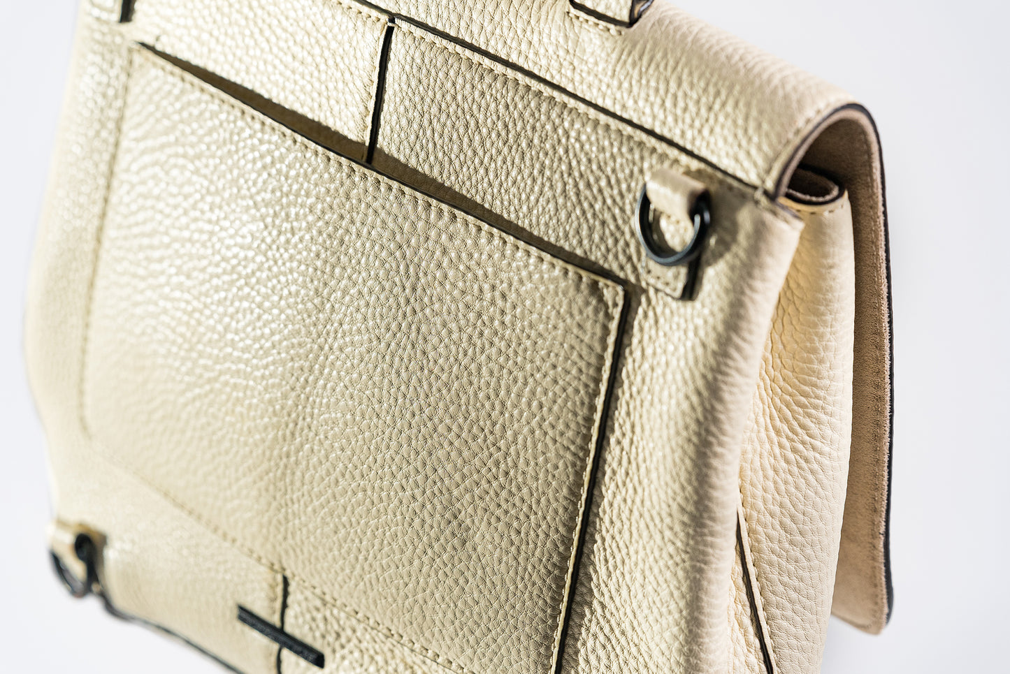 Rebecca Minkkof Leather Top Handle Bag