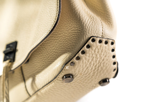 Rebecca Minkkof Leather Top Handle Bag