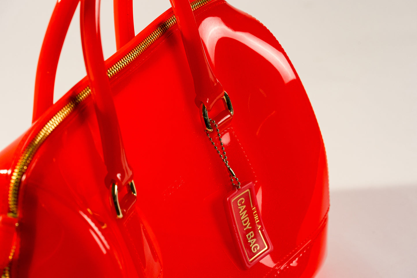 Furla Rubber Top Handle Bag