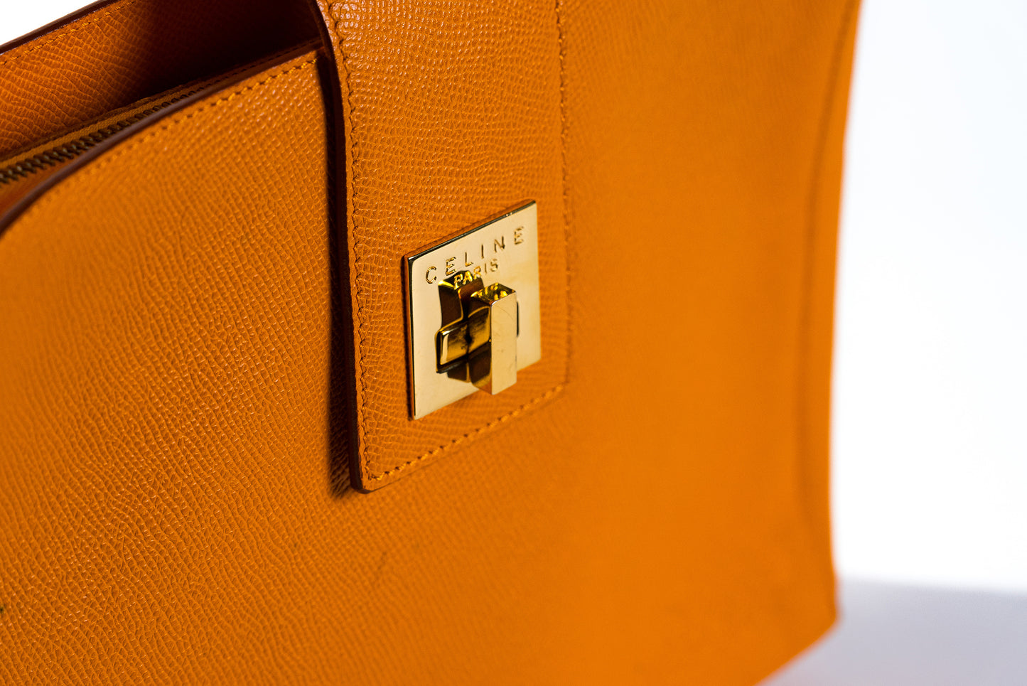 CELINE square box turn lock hobo