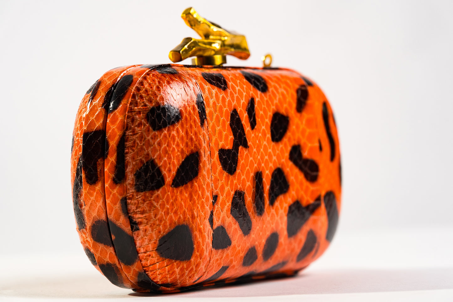 DIANE Von Fursernberg Embossed Leather Minaudière