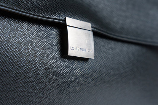 Louis Vuitton Porte-Documents Angara Briefcase Black Leather