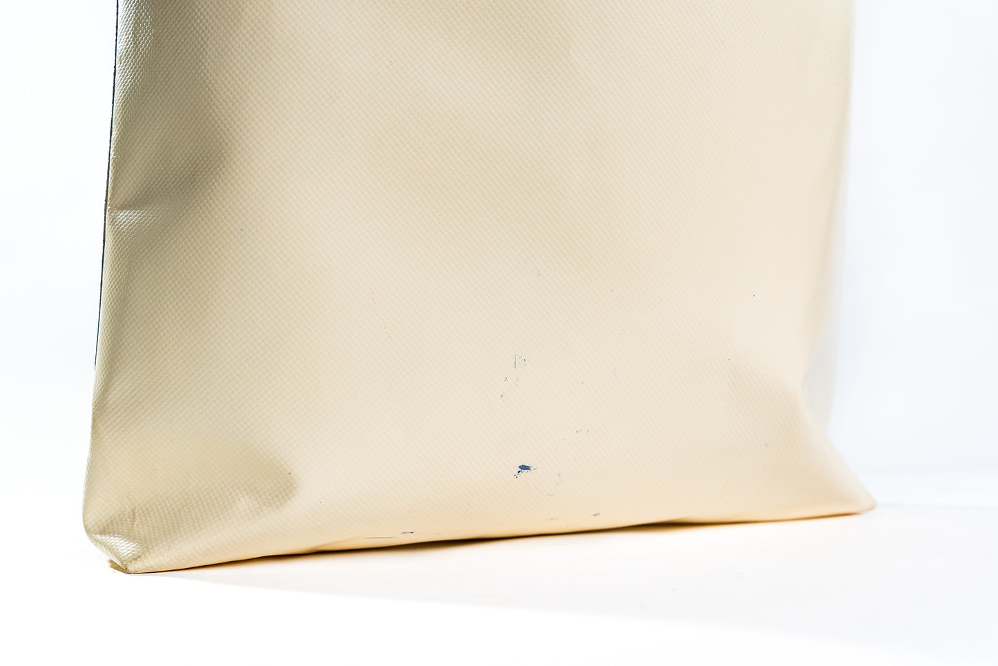 Marni Blue Cream Coated Nylon Tribeca Tote