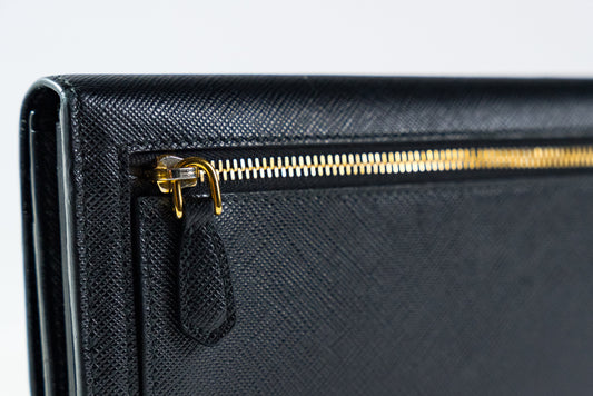 Louis Vuitton Womens Zip Around Epi Leather Continental Wallet Black