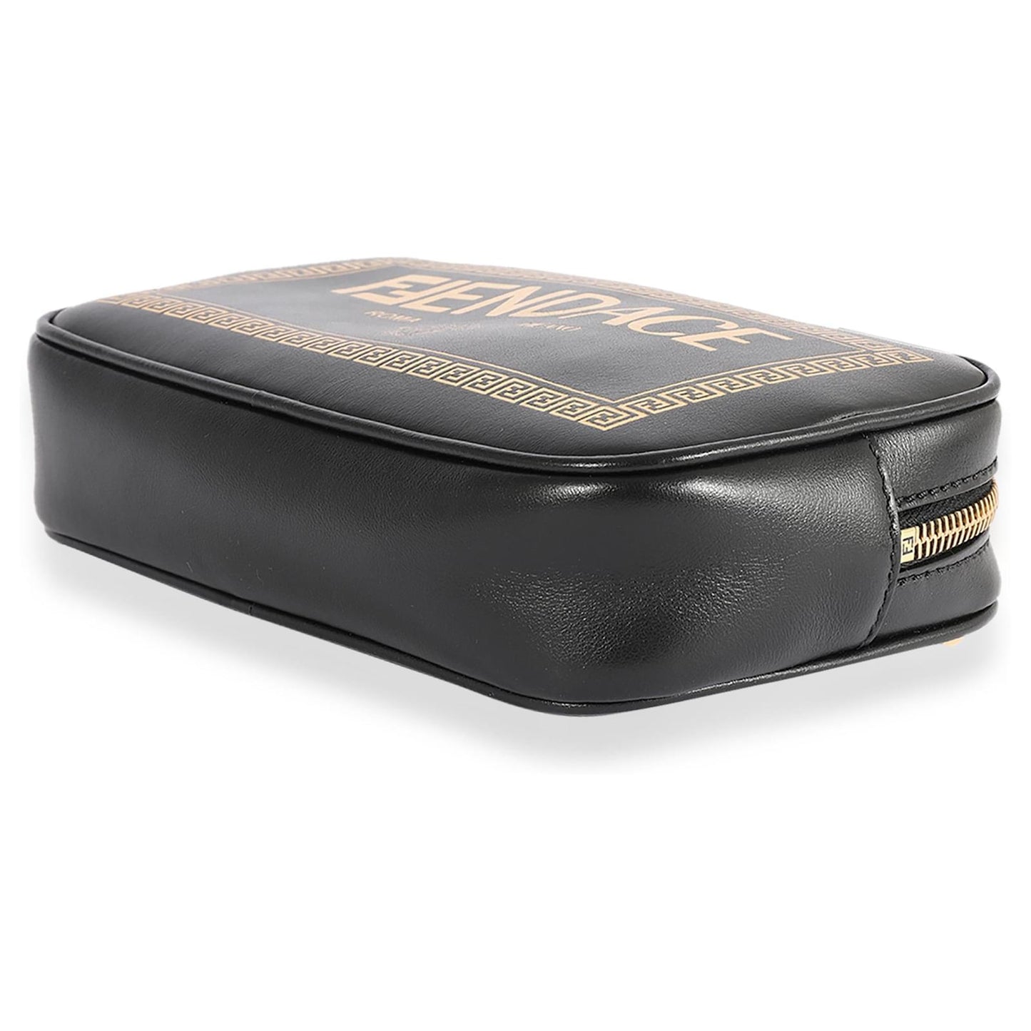 Fendi x Versace Fendace Black Logo Print Camera Case