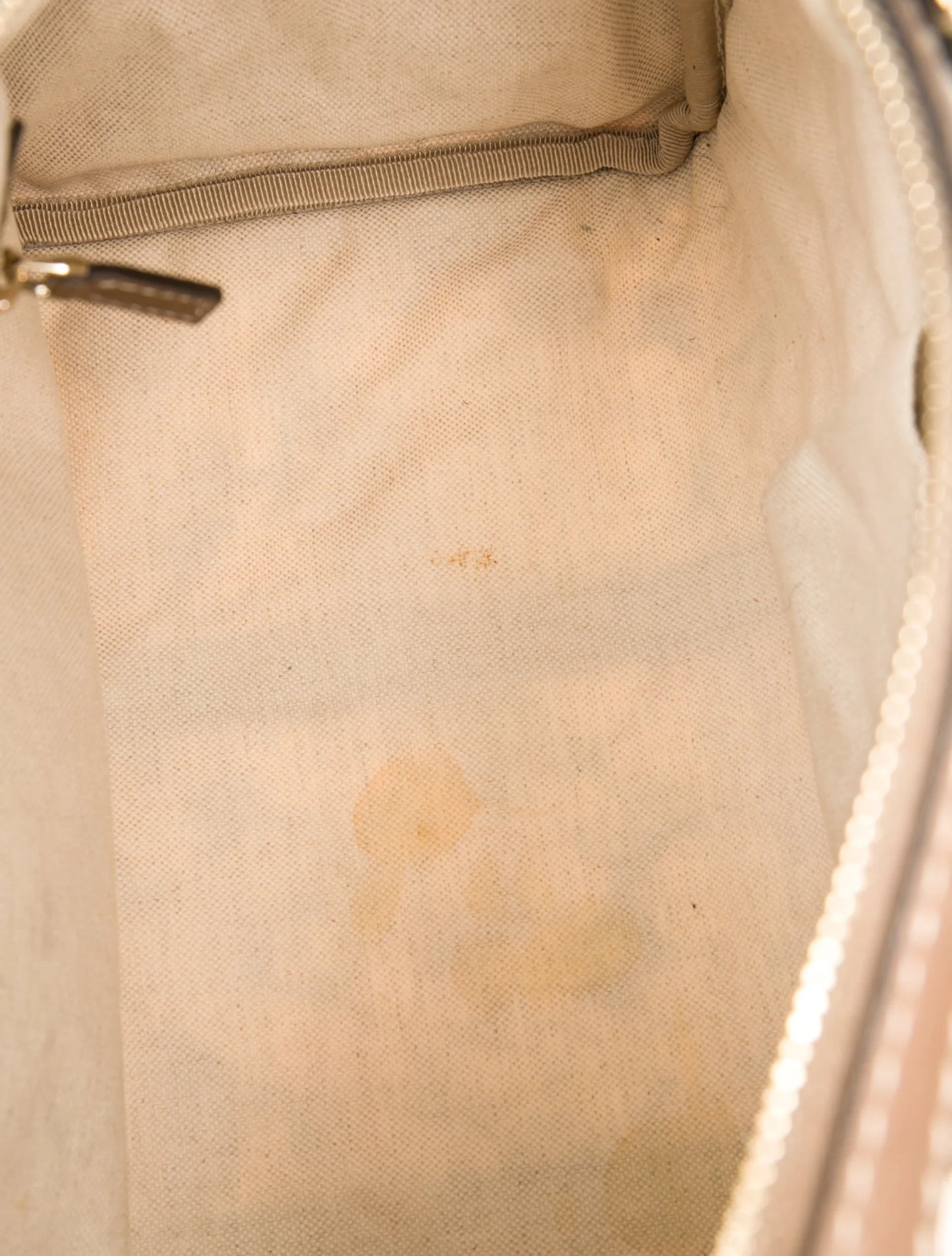 Gucci White Infinity Flora Canvas Medium Boston Bag