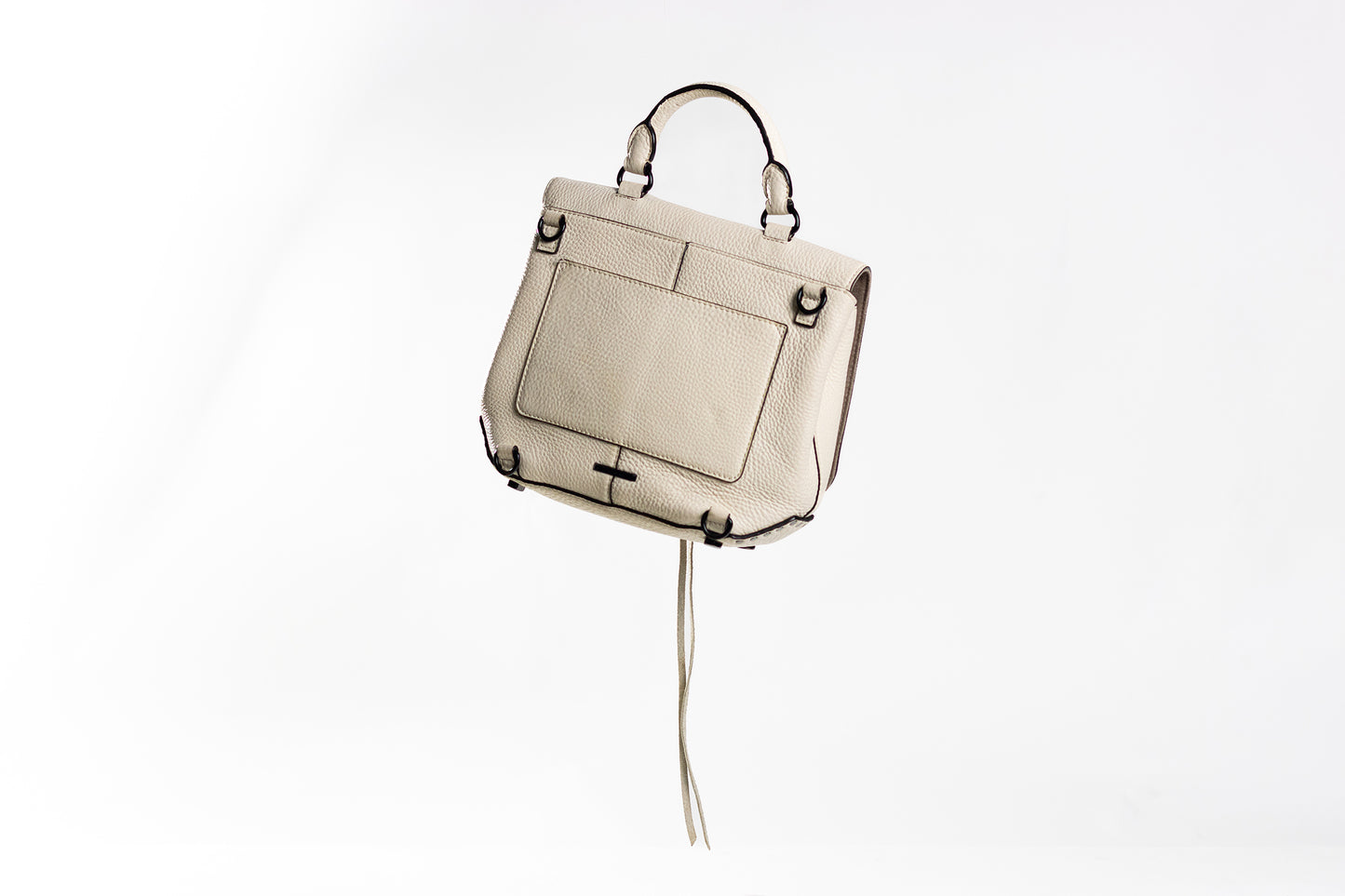 Rebecca Minkkof Leather Top Handle Bag