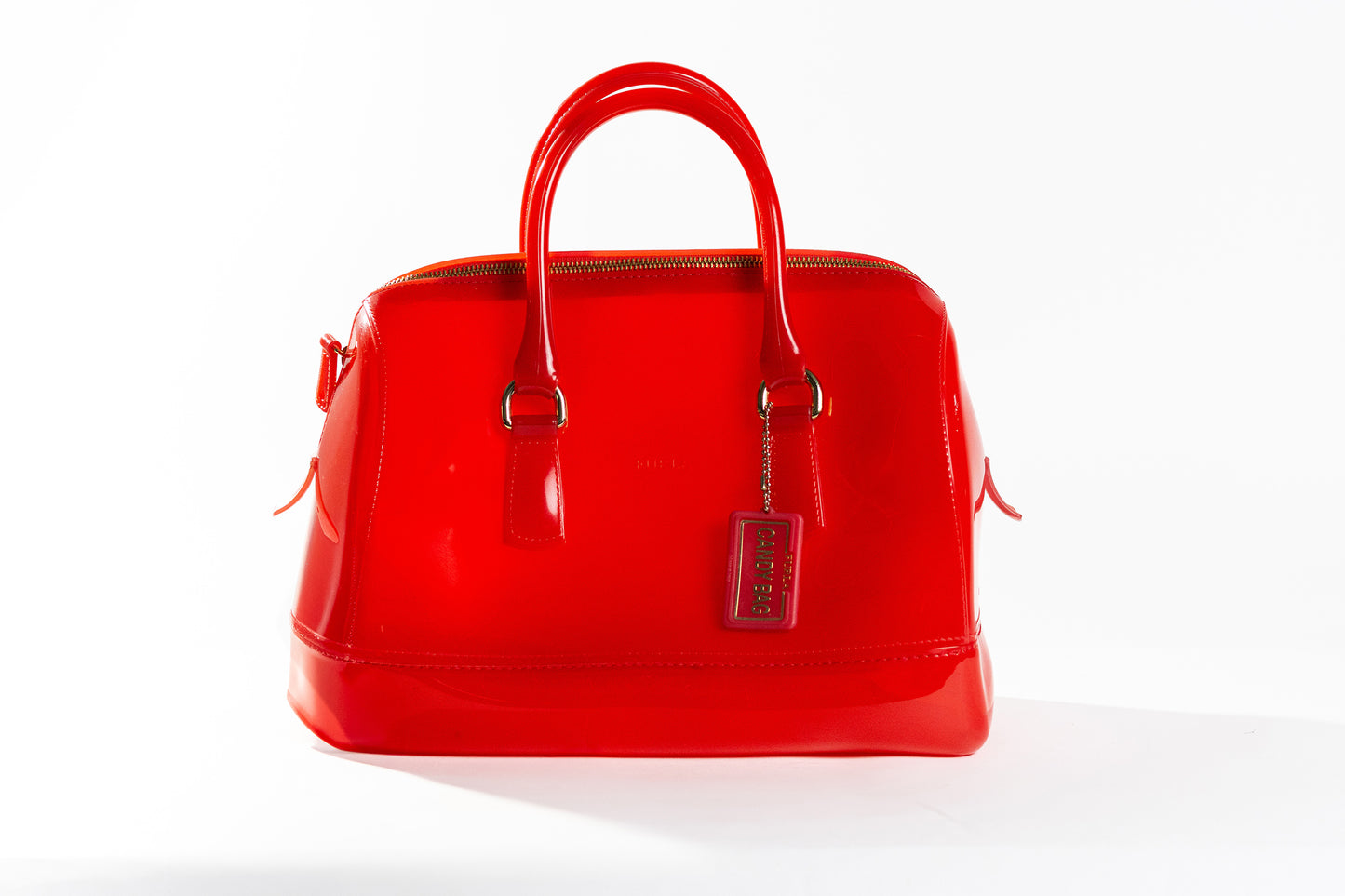 Furla Rubber Top Handle Bag
