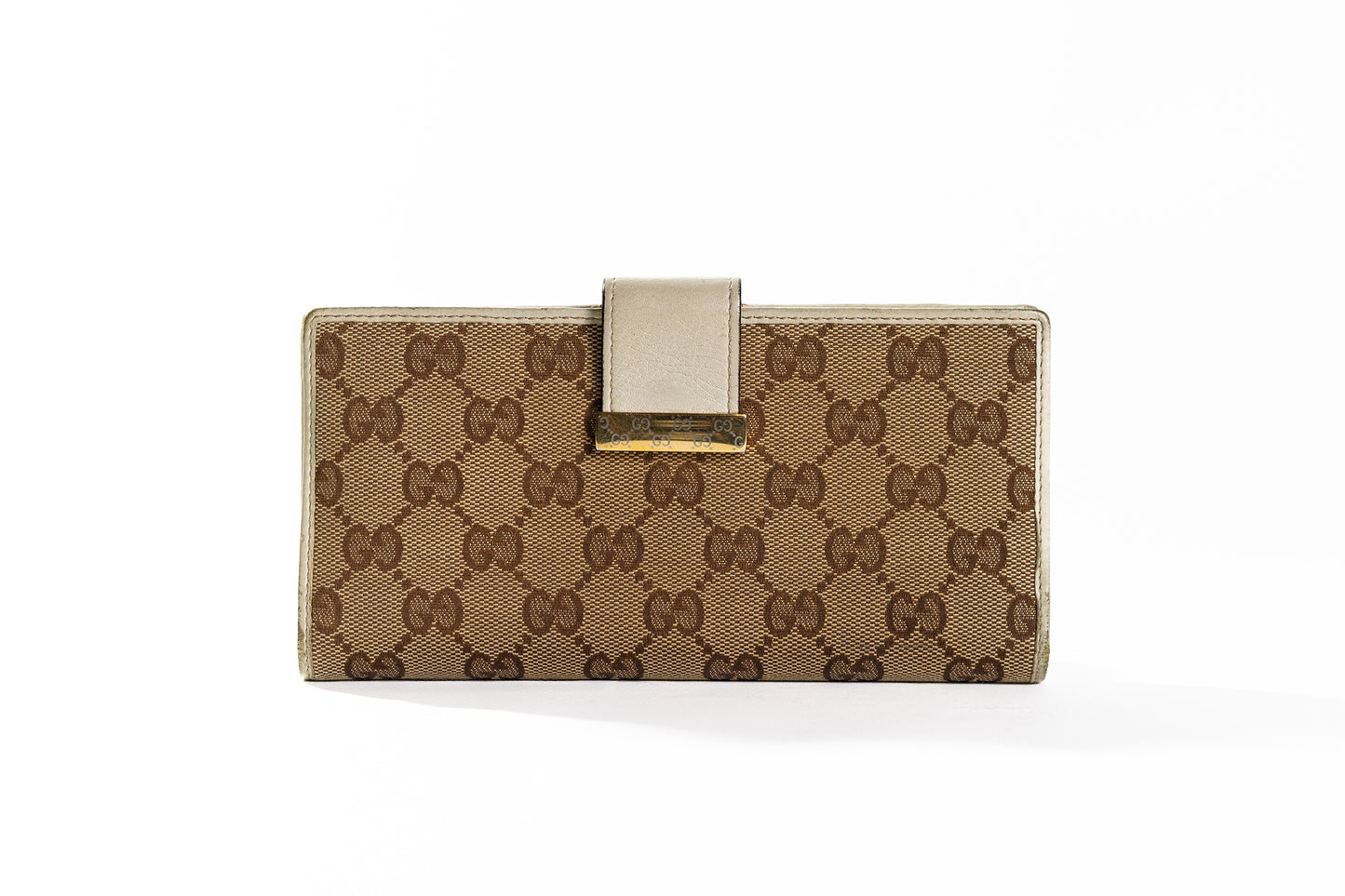 GUCCI Vintage GG Canvas Continental Wallet