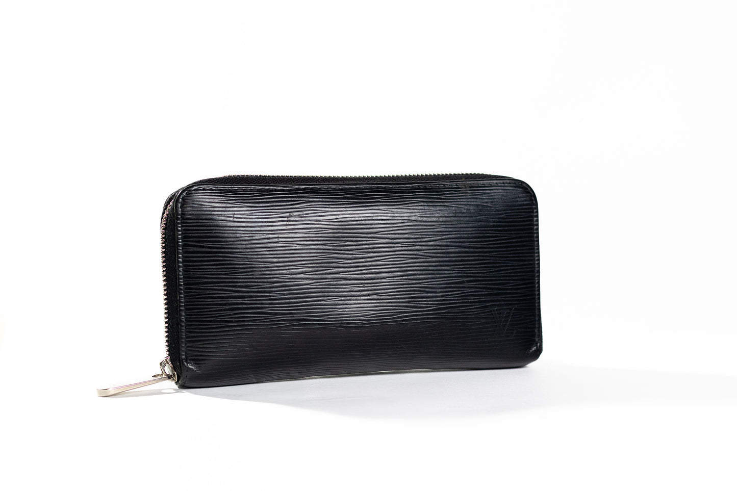 Louis Vuitton Womens Zip Around Epi Leather Continental Wallet Black