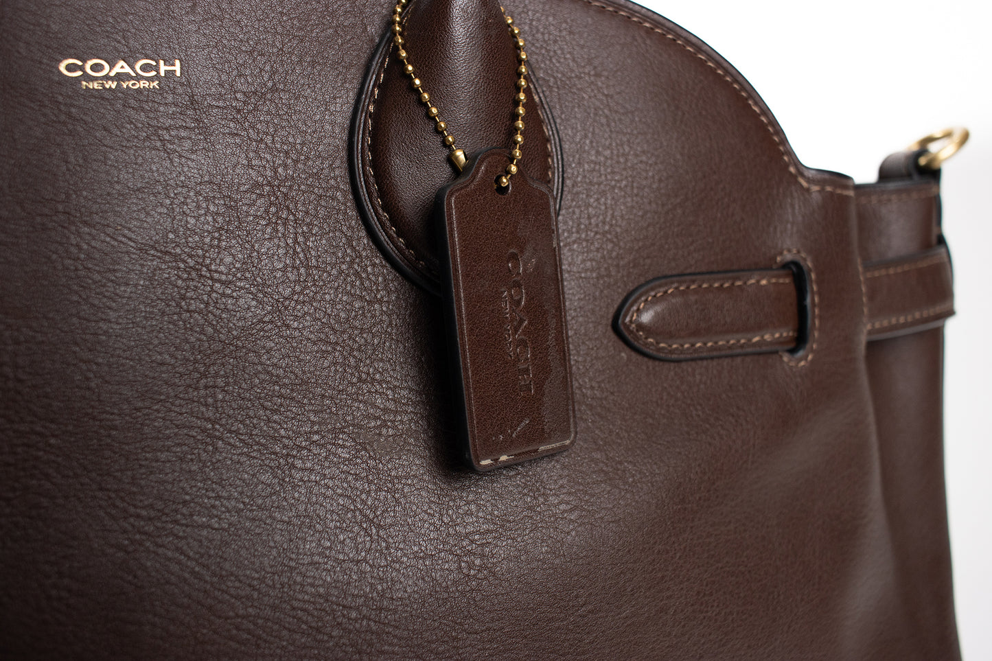 Coach Soft Empire 40 Leather Carryall Satchel Bag