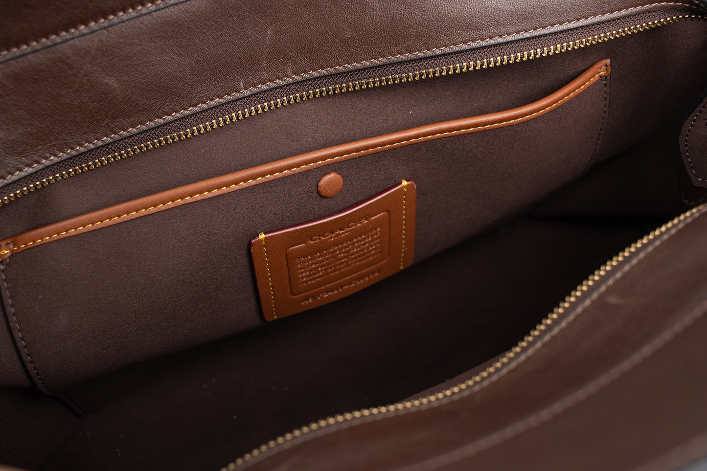 Coach Soft Empire 40 Leather Carryall Satchel Bag