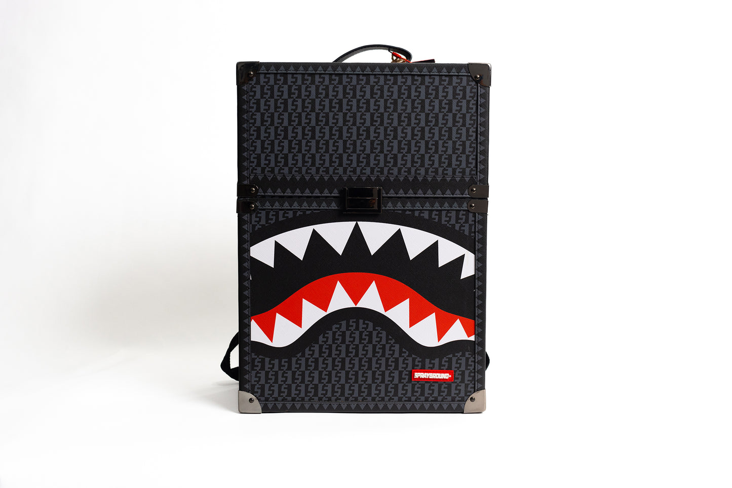 Sprayground Money Check Grey Chaturanga Shark Backpack