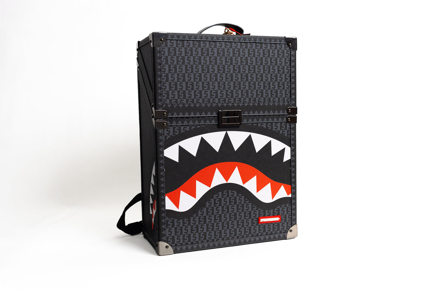 Sprayground Money Check Grey Chaturanga Shark Backpack