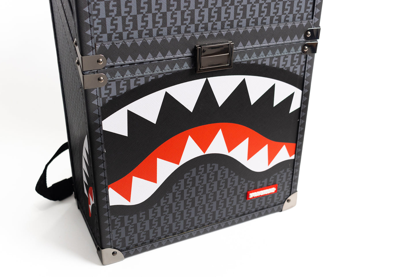 Sprayground Money Check Grey Chaturanga Shark Backpack