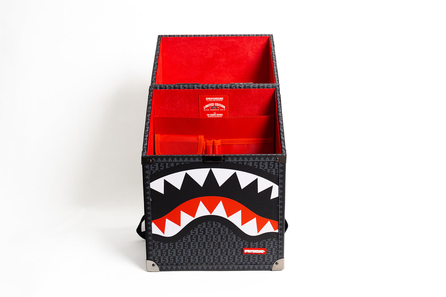 Sprayground Money Check Grey Chaturanga Shark Backpack