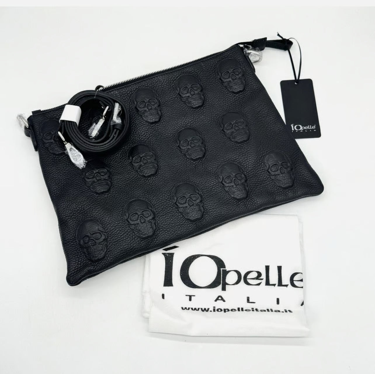 IOPELLE ITALIA LEATHER CROSSBODY