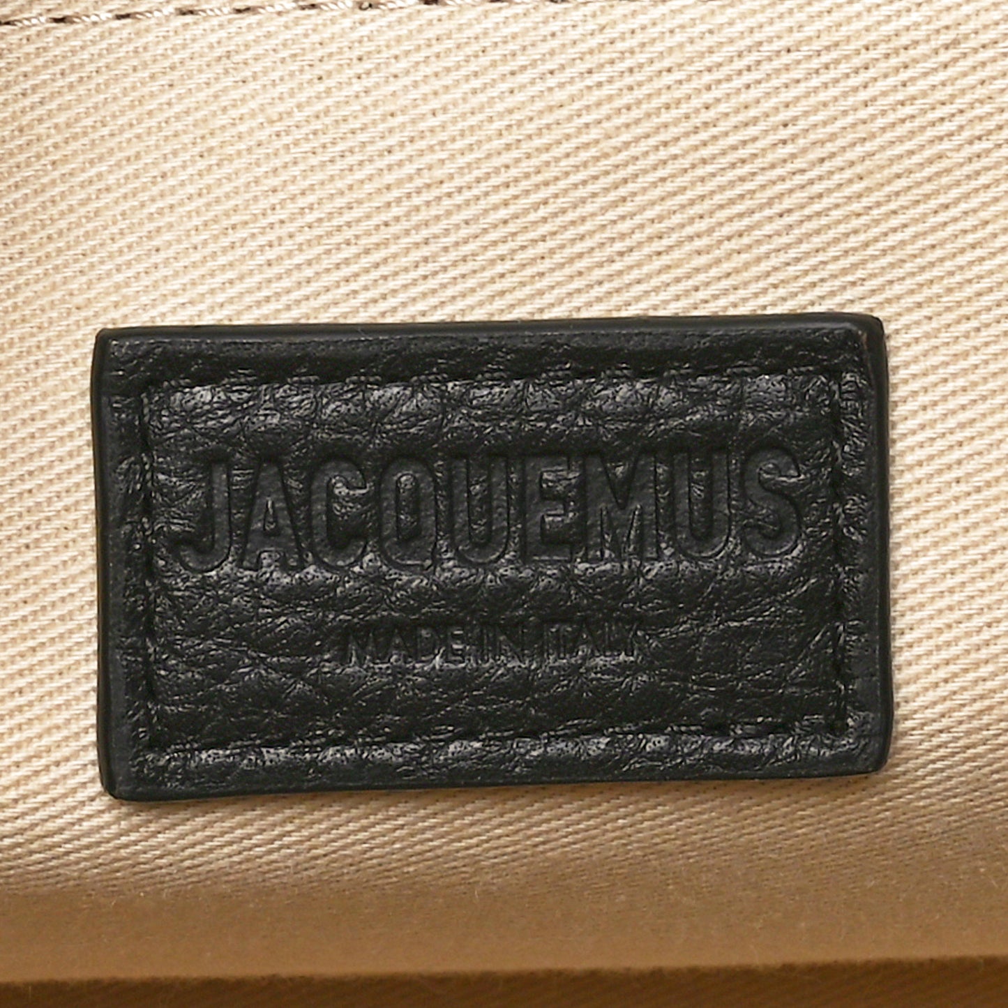 Jacquemus Grained Calfskin Le Turismo Black