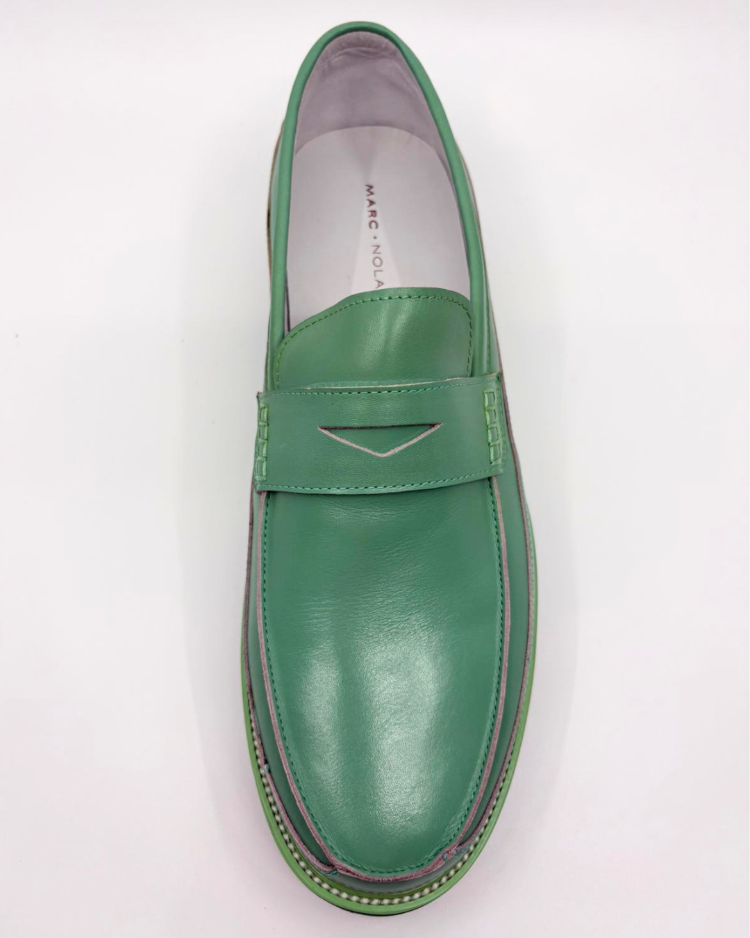 Marc Nolan leather penny loafers