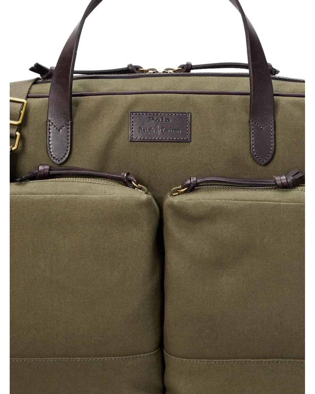 POLO RALPH LAUREN ZIP POCKETS MESSENGER BAG