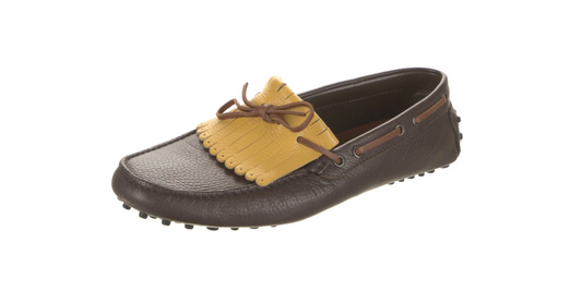 Manolo Blahnik Leather Colorblock Drivers