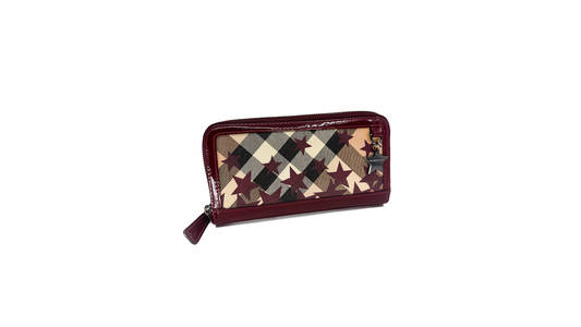 Burberry Supernova Check Stars Large Wallet
