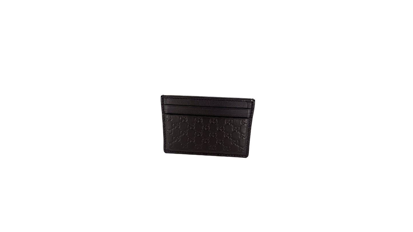 Gucci micro guccissima leather card holder