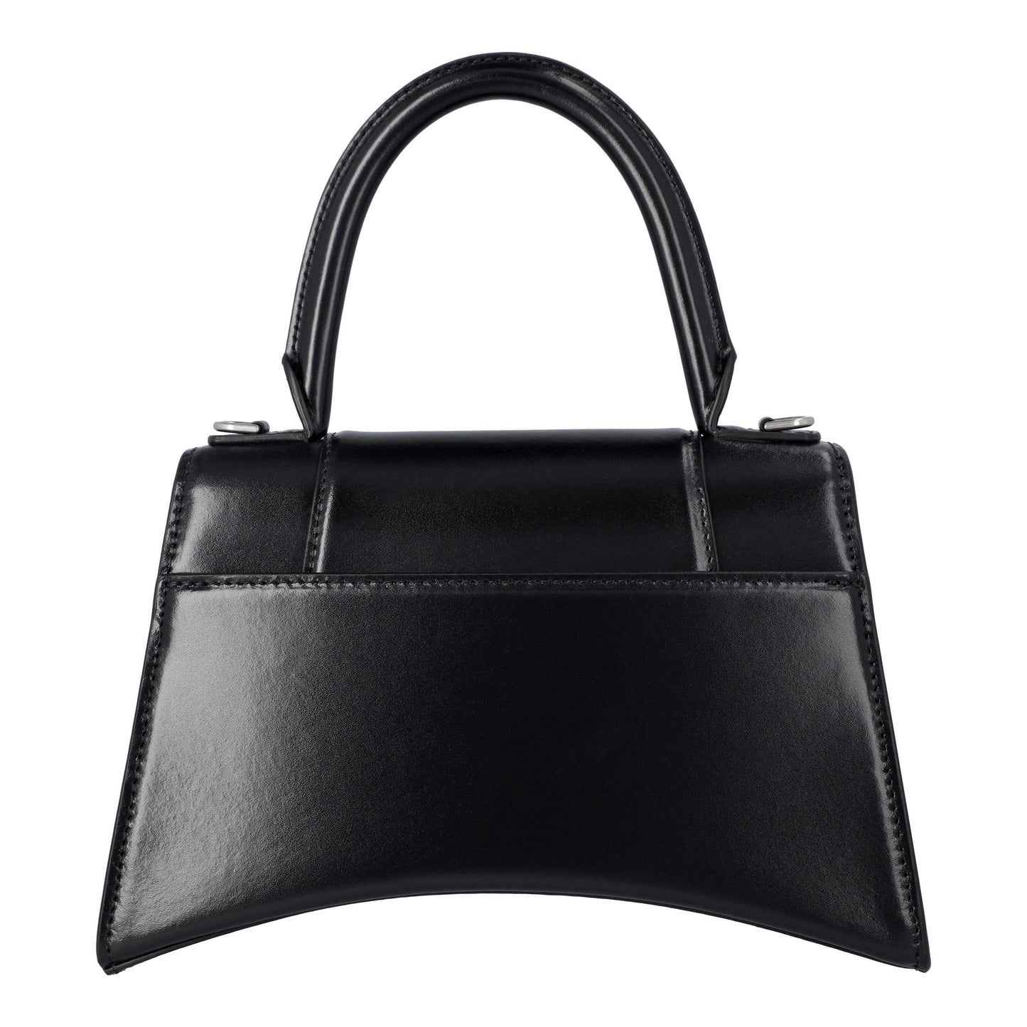 Balenciaga Black Calfskin Leather Hourglass Small Shoulder Bag