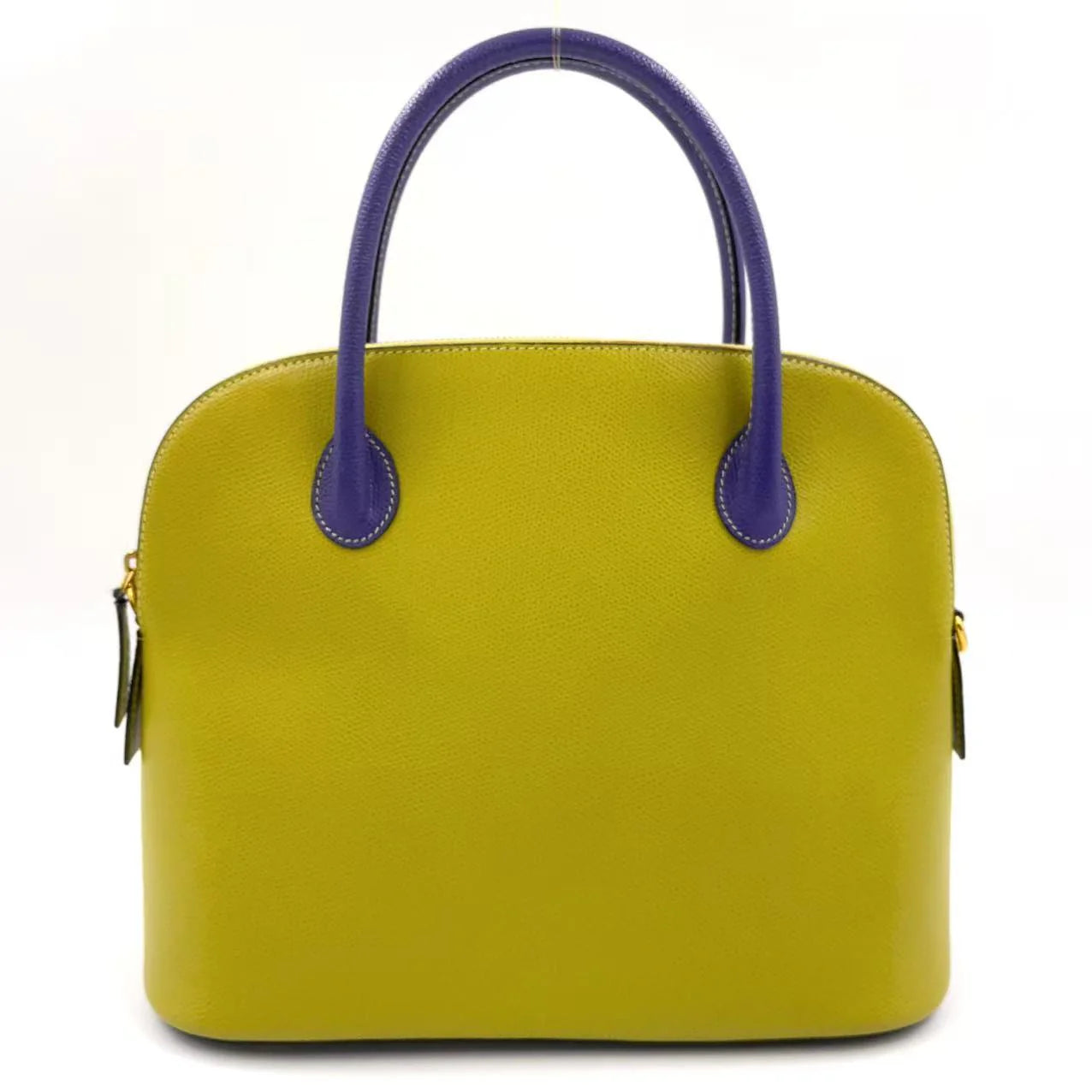 Celine Handbag Yellow - Green Purple Leather Gold.