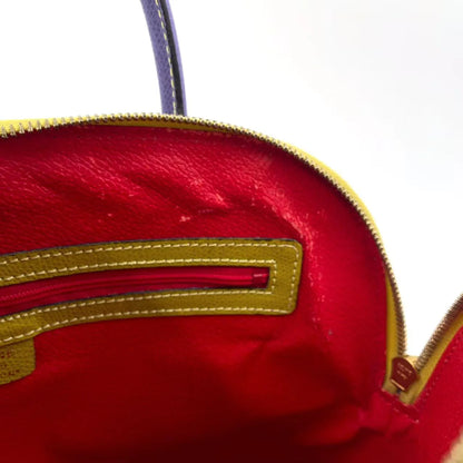 Celine Handbag Yellow - Green Purple Leather Gold.