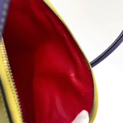 Celine Handbag Yellow - Green Purple Leather Gold.