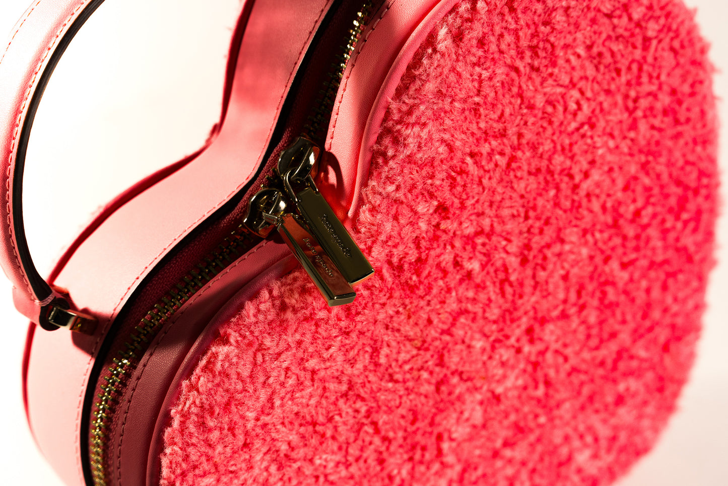 Love Shack Faux Fur Heart Purse
