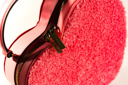 Love Shack Faux Fur Heart Purse
