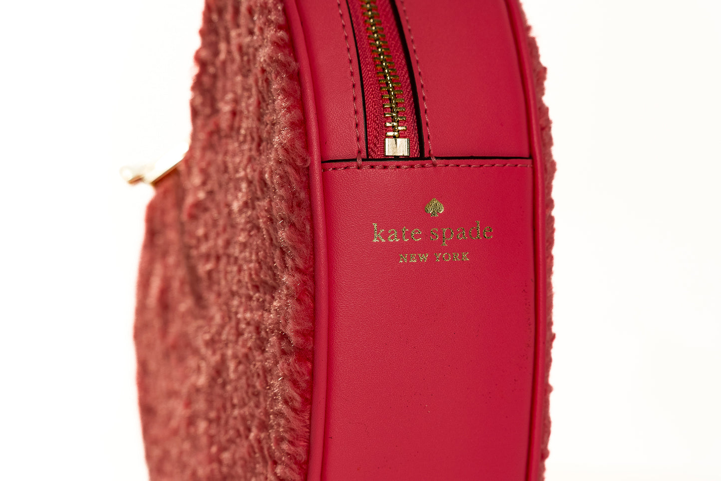 Love Shack Faux Fur Heart Purse