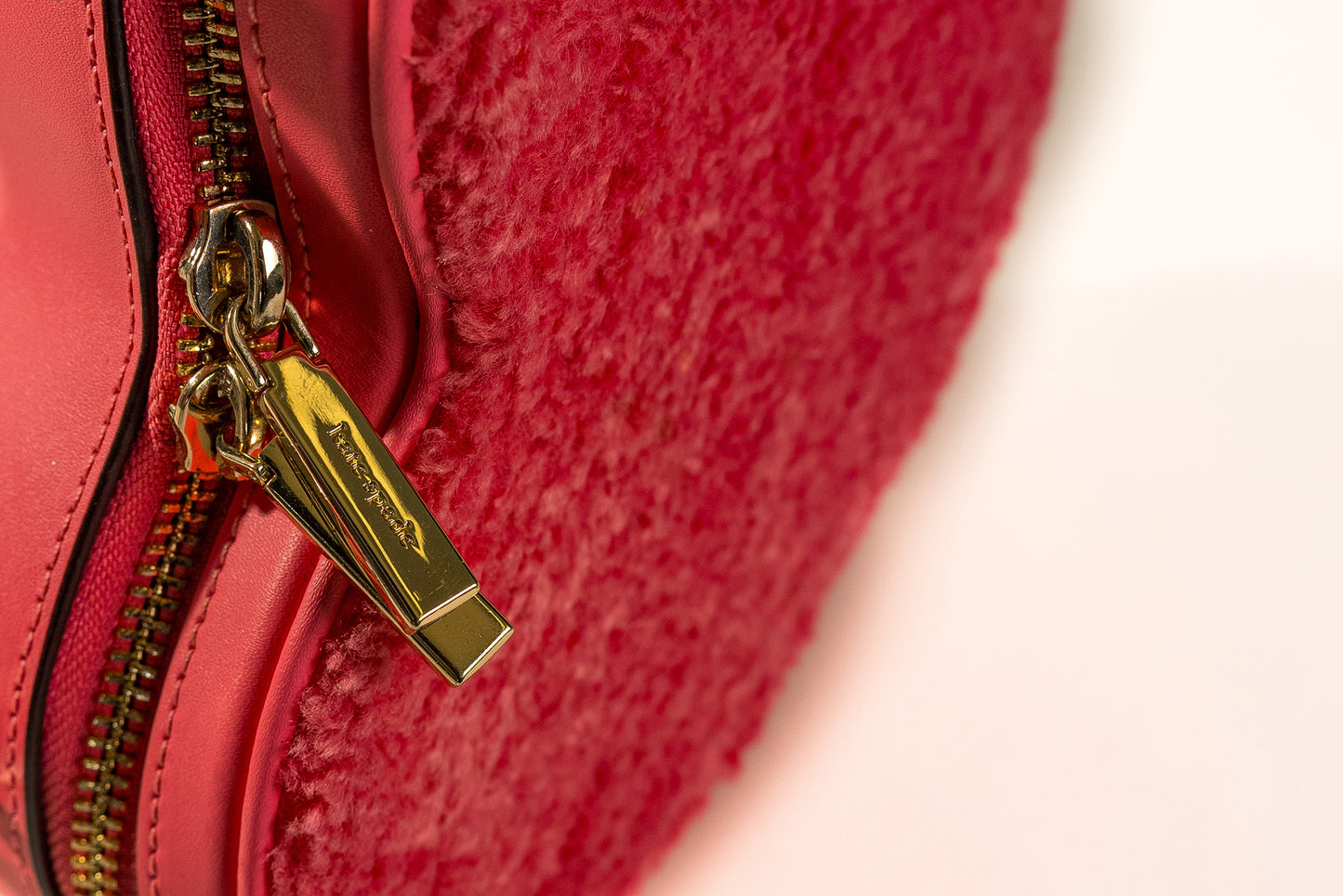 Love Shack Faux Fur Heart Purse