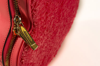 Love Shack Faux Fur Heart Purse