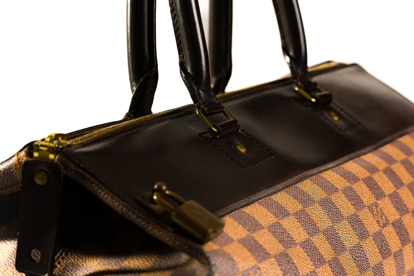 LOUIS VUITTON Greenwich PM  Ebene Damier Boston Bag
