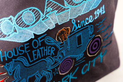 Coach Tote bag 38 with art school graphic