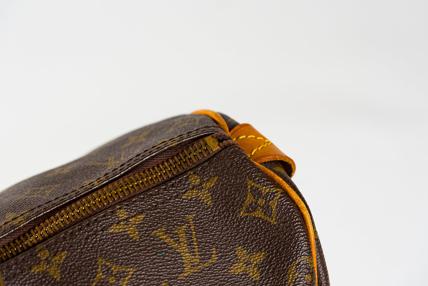 LOUIS VUITTON Keepall 55 Travel Hand Bag Monogram Leather Brown