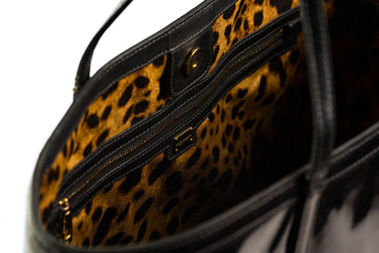 Dolce & Gabbana Black Patent Leather Miss Escape Tote
