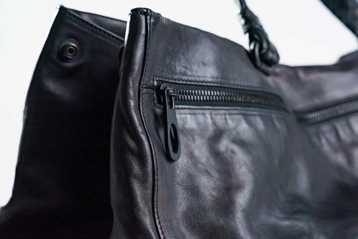 Bottega Venetta Nappa Intrecciato-Trimmed Tote