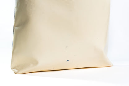 Marni Blue Cream Coated Nylon Tribeca Tote