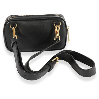 Fendi x Versace Fendace Black Logo Print Camera Case