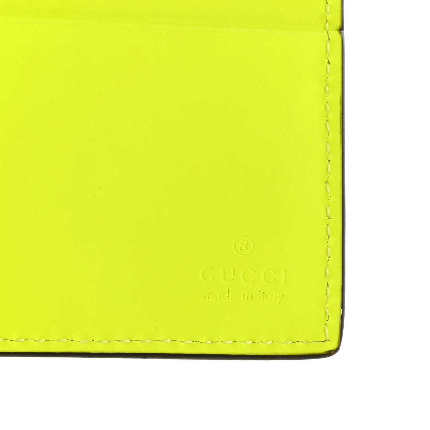GUCCI Flourescent Yellow Wallet