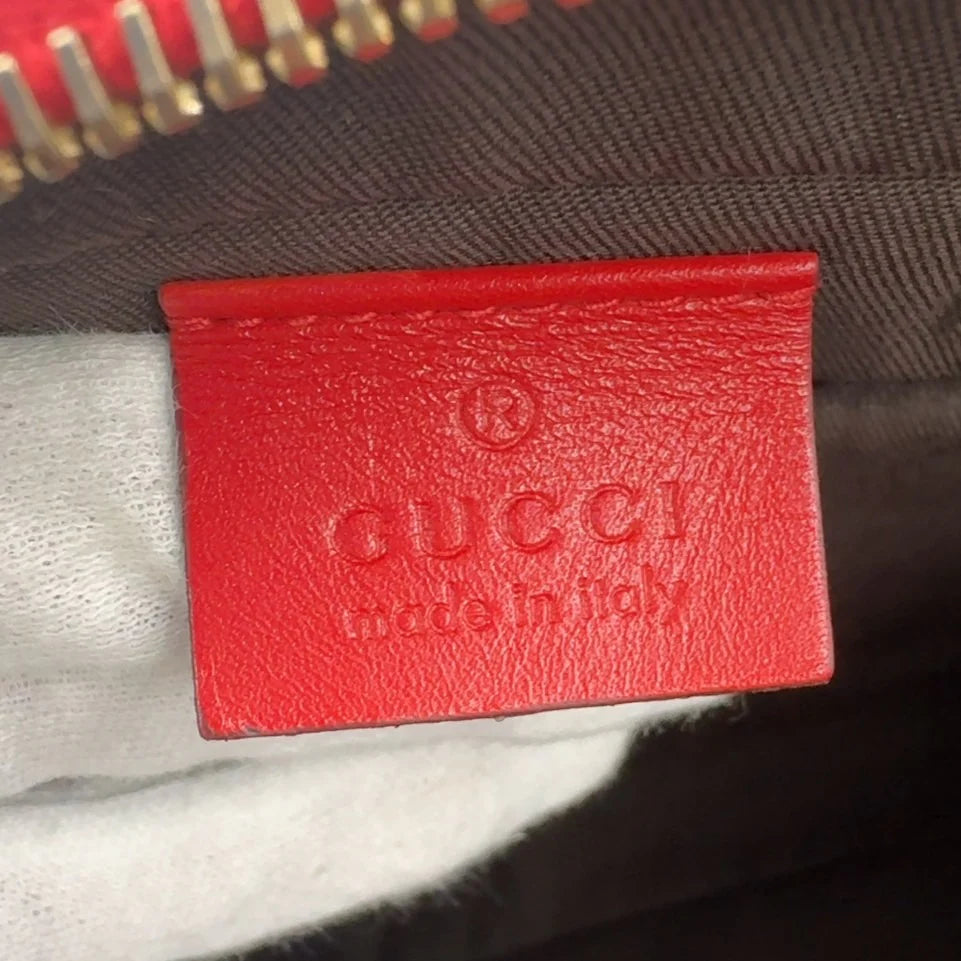 Gucci Diamante Business Bag Red Leather