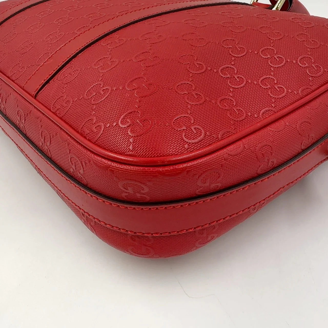 Gucci Diamante Business Bag Red Leather