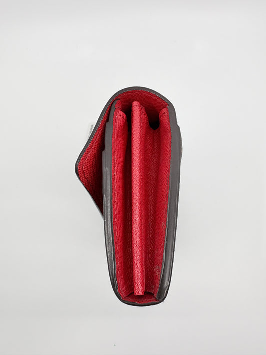 Louis Vuitton Monogram Canvas Sarah Wallet – Red Interior